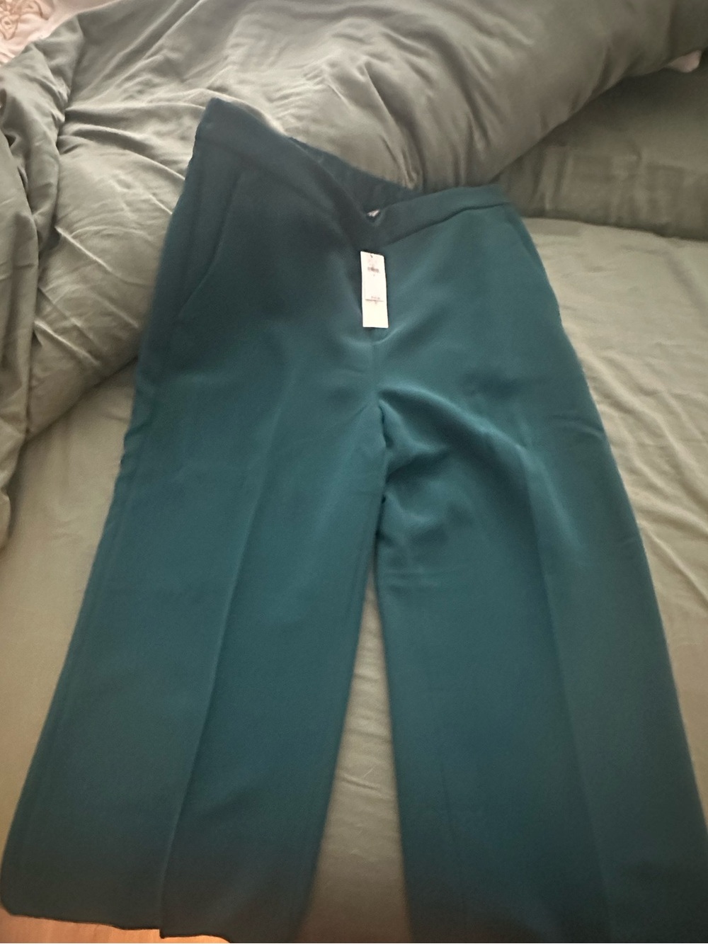 Banana Republic Teal Wide-Leg Trousers